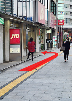 広島電鉄 本通停留場からの最短ルート4